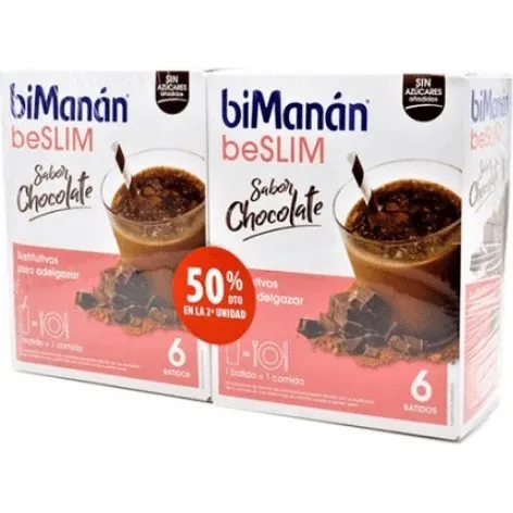Bimanán BeSlim Batido Chocolate Pack Promoción 12 Sobres