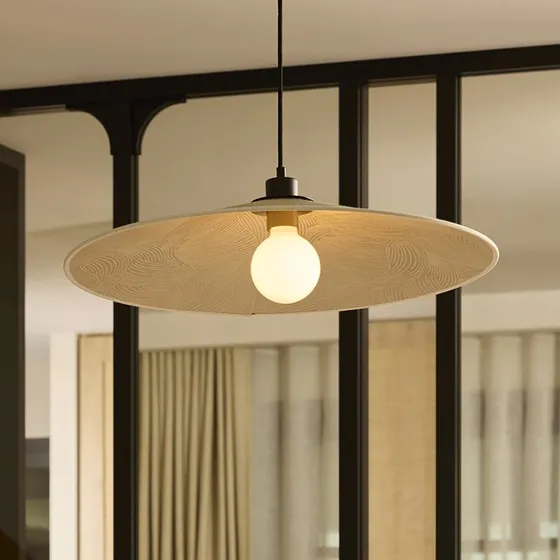 MARKET SET Lámpara colgante Gatsby Ramil Ø 60 cm Beige