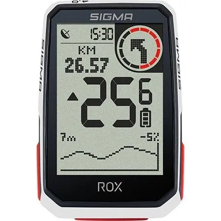 Sigma Rox 4.0 Navegador Ciclismo Cadencia Blanco