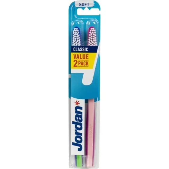 Jordan Classic Cepillo Dental Suave 2 unidades