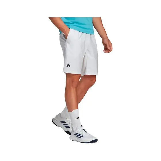 Adidas Club 3STR FW26 Ale Galan - Pantalón Corto Blanco