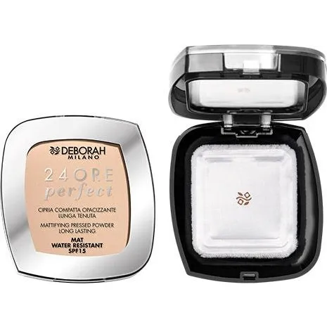 Deborah Polvos Compactos 24Ore Perfect N. 02 Light Rose SPF15