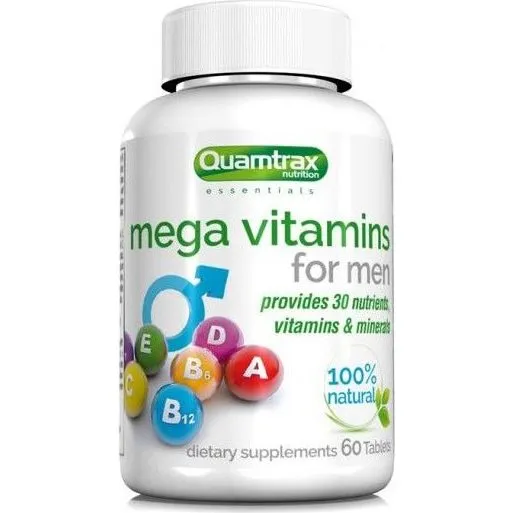 Quamtrax Mega Vitamins for Men 60 Caps