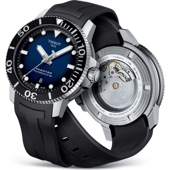 Tissot Seastar 1000 Powermatic 80 Acero Azul
