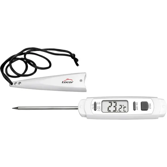 LACOR Termómetro Electrónico de Cocina 62459 de Acero Inoxidable