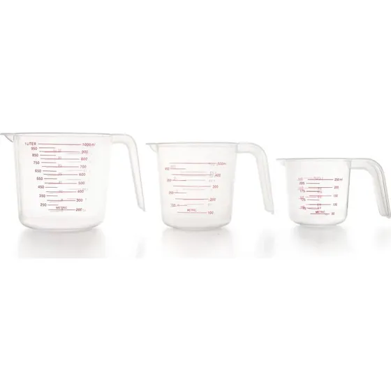 LACOR Set de 3 Jarras Medidoras 67130 - Polipropileno Sin BPA