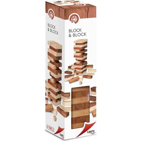 Cayro Games Block and Block Bicolor de Madera