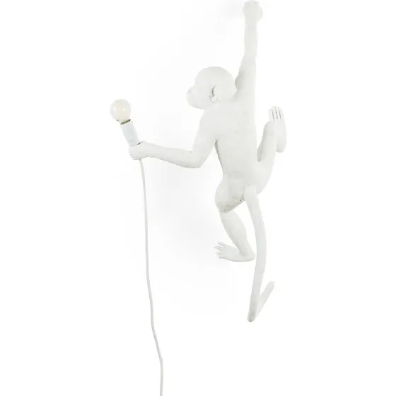 Seletti Monkey Lamp Aplique de Pared Blanco - Diseño Marcantonio