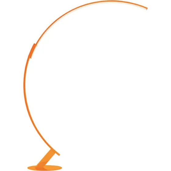 Kyudo Lámpara de Pie LED Naranja kdln - Diseño Curvo de 212 cm
