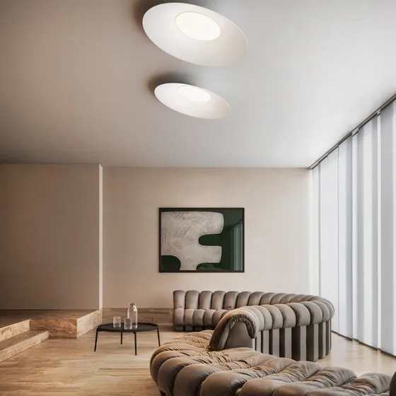 Plafón Kate 3000K Blanco - Lámpara de Techo LED de Diseño