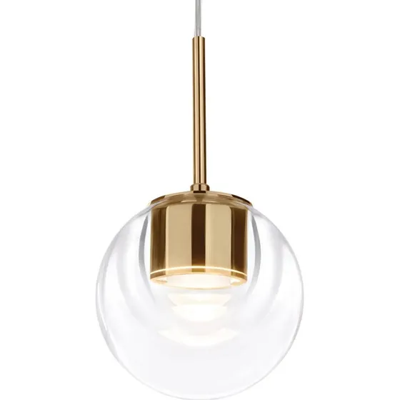 KDLN Lámpara colgante LED Dew, Latón, 1 luz, Ø 11 cm