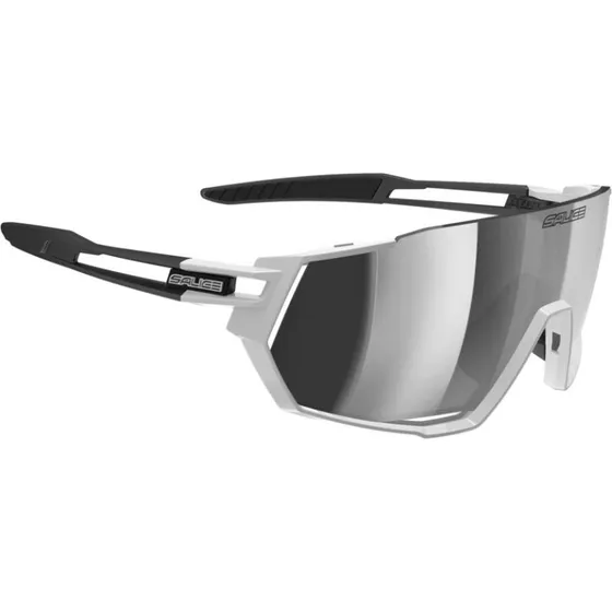 Salice 029 Gafas de Sol Deportivas Unisex - Blanco con Lentes Espejadas
