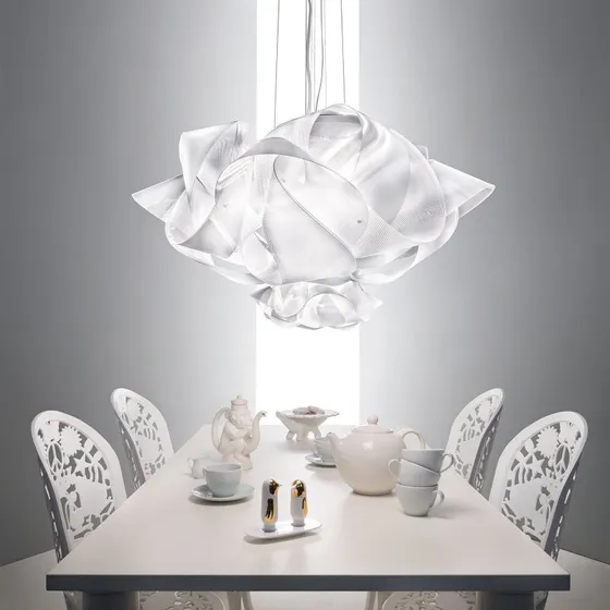 Lámpara colgante Slamp Fabula, transparente, diseño grande