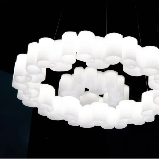 Stilnovo Lámpara Colgante LED Honey, Atenuable, Redonda, 58 cm