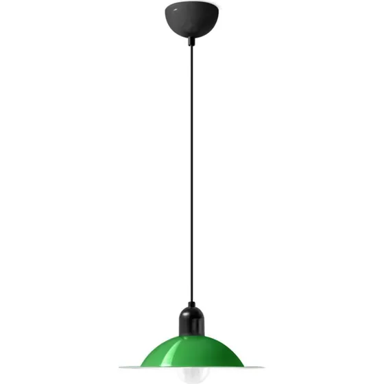 Stilnovo Lámpara colgante LED Lampiatta, verde, Ø 28 cm