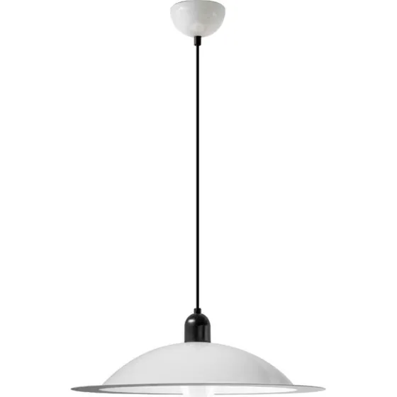 Stilnovo Lámpara colgante LED Lampiatta, blanca, Ø 50 cm