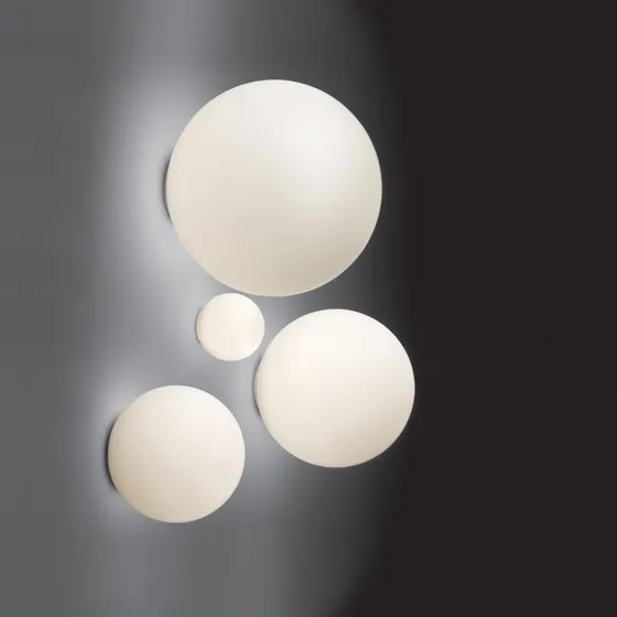 Artemide Dioscuri 14 Lámpara de Techo y Aplique de Pared Opalina