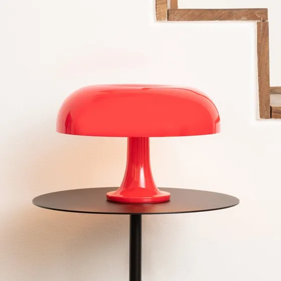Artemide Nessino Lámpara de Sobremesa Roja