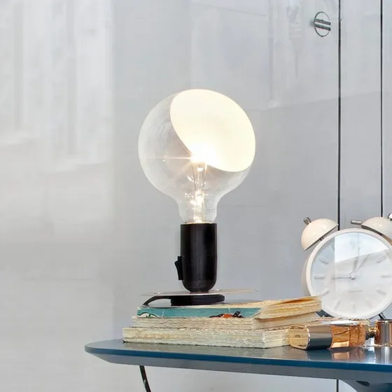 Flos Lampadina Lámpara de Sobremesa Negra