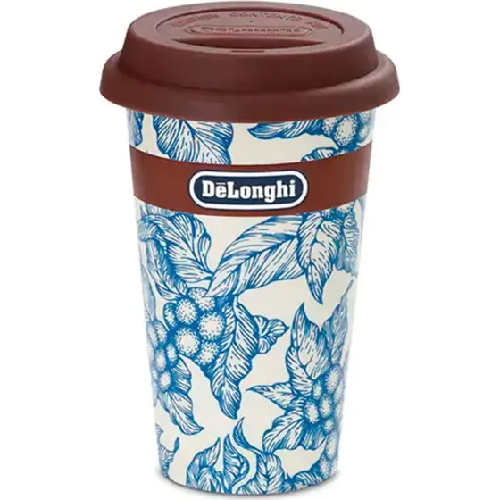 DeLonghi Taza Térmica de Cerámica Blue Flowers 300 ml DLSC064