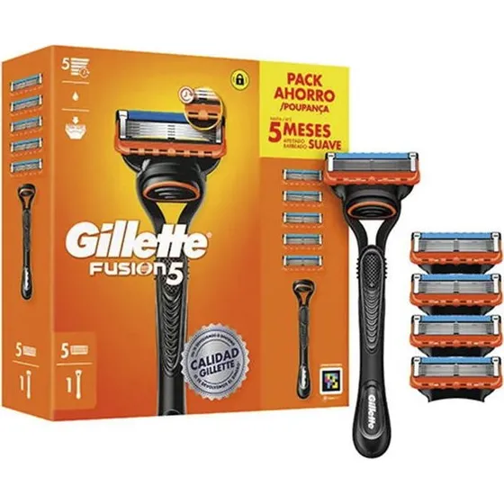 Gillette Fusion5 1 Mango + 5 Recambios