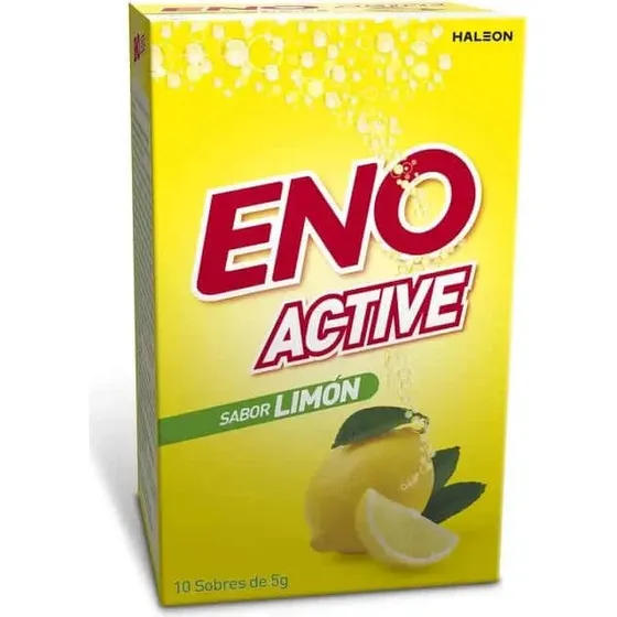 Eno Active Sabor Limón, 10 Sobres de 5g