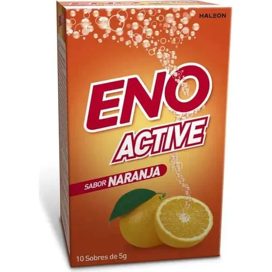 Eno Active Sabor Naranja, 10 Sobres de 5g