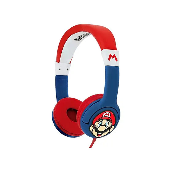 FR-TEC Super Mario Auriculares Infantiles - Azul y Rojo