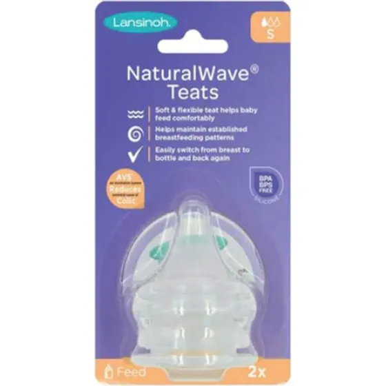 Lansinoh Tetina NaturalWave Flujo Lento - 2 Unidades