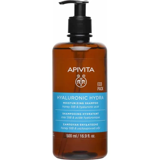 Apivita Hyaluronic Hydra Champú Hidratante con Miel StB y Ácido Hialurónico 500ml