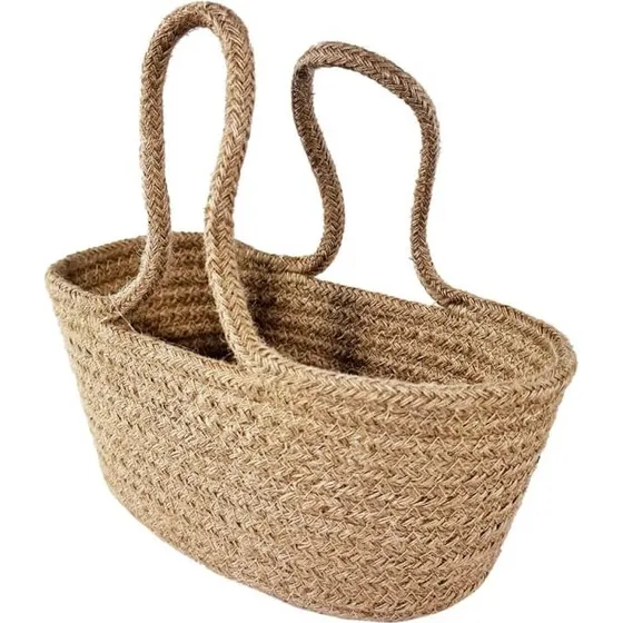 Egmont Toys Cesta de cuerda grande de cáñamo