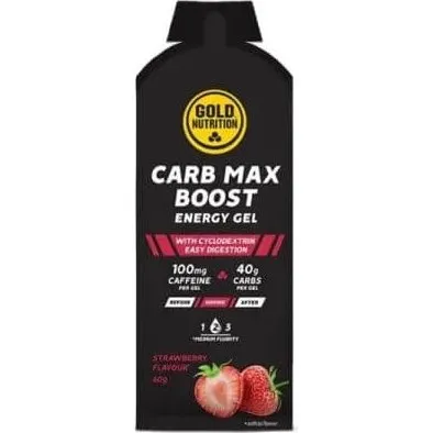 Gold Nutrition Carb Max Gel Energizante Sabor Fresa, 60 g