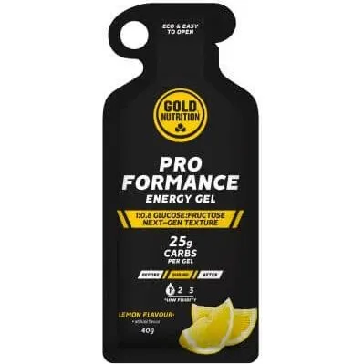 Gold Nutrition Pro Formance Gel Energizante Sabor Limón 40g