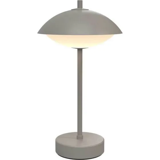 Fritz Hansen Lámpara de Mesa Portátil Clam Nine Grey