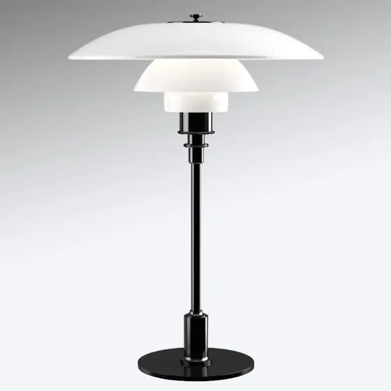 Louis Poulsen PH 3½-2½ Lámpara de Sobremesa Negro Metalizado
