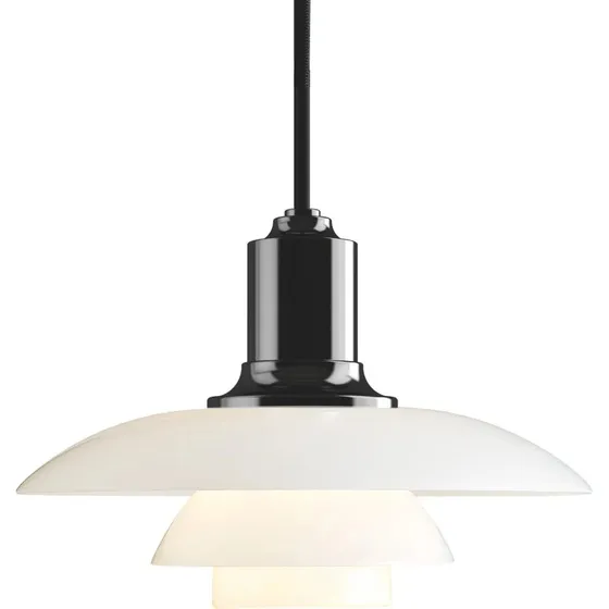 Louis Poulsen Lámpara Colgante PH 2/1 Negro Metalizado