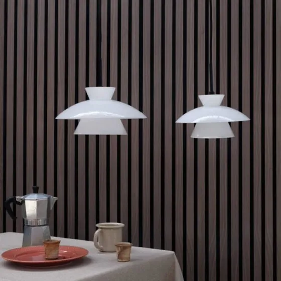 Dyberg Larsen Valby Lámpara Colgante de Cristal Ópalo Ø20cm