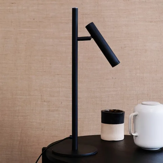 Dyberg Larsen Carlo Lámpara de Mesa LED Minimalista Matt Black