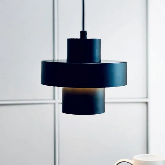 Dyberg Larsen Lámpara Colgante Stoke Negro Mate - Metal