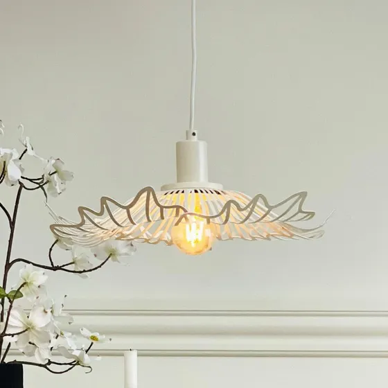 DybergLarsen Lámpara Colgante Flora Small Blanco Perla - 40 cm