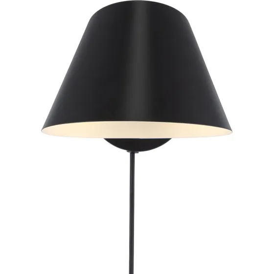 DFTP by Nordlux Aplique Stay Short con enchufe, negro