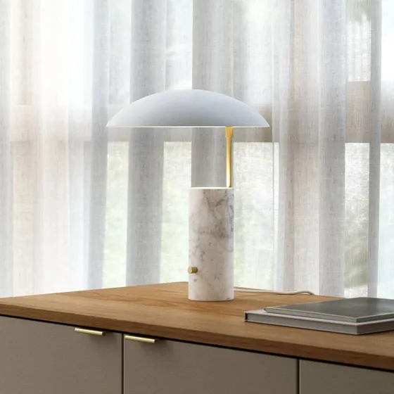 DFTP by Nordlux Lámpara de mesa Mademoiselles, mármol, blanco