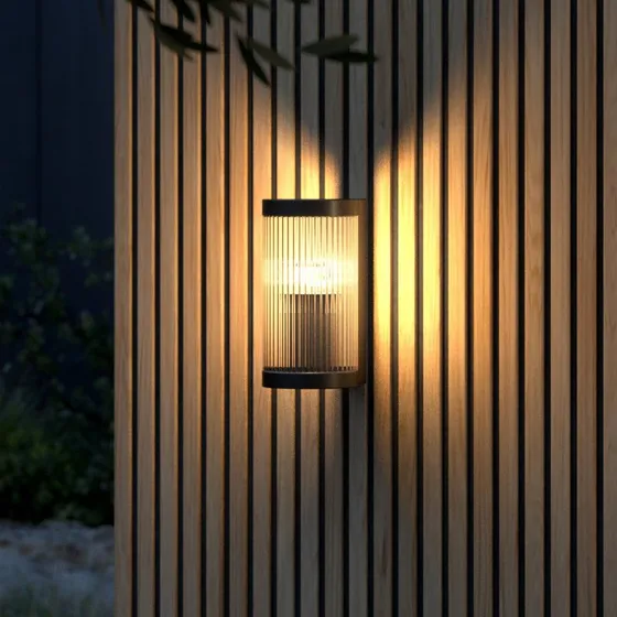 Nordlux Aplique de Exterior Coupar Negro Redondo