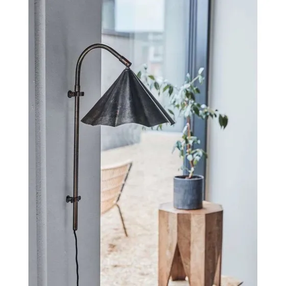House Doctor Aplique de Pared Flola - Marrón Antiguo - 51 cm