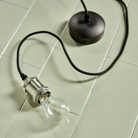 Lámpara colgante House Doctor HDFly - Plata y Negro - E27