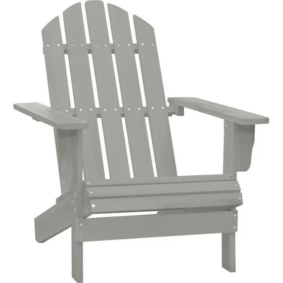 vidaXL Silla Adirondack Madera Gris