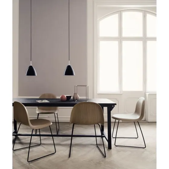 GUBI Bestlite BL9 Lámpara Colgante de Porcelana y Latón Ø21
