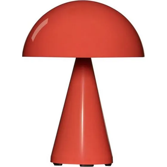 Hübsch Mush Mini Lámpara de Mesa LED Recargable - Rojo Claro