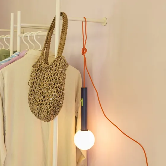 Hübsch Talk Aplique de Pared LED Azul y Naranja - 30 cm