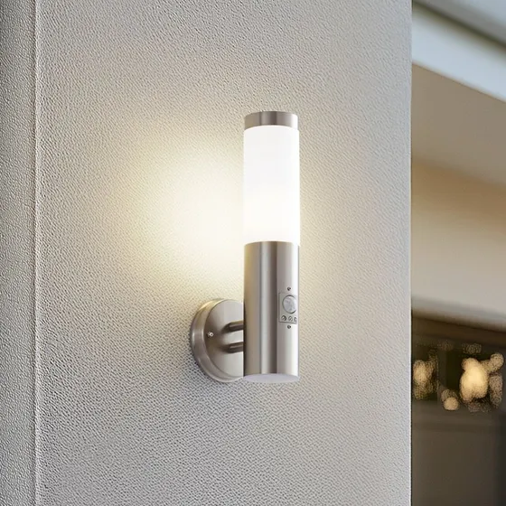Lindby Kristof Aplique de Pared Exterior con Sensor de Movimiento